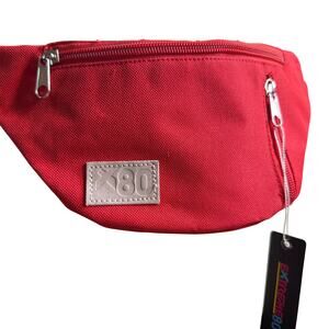 Tipsy Elves Extreme 80s X80 Red Fanny Pack Waist Bag, iPhone Pocket, NWT